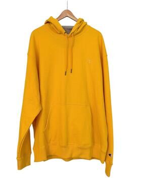 Champion Powerblend Hoodie Yellow Gold Pullover Sweatshirt NWT Men's XL
